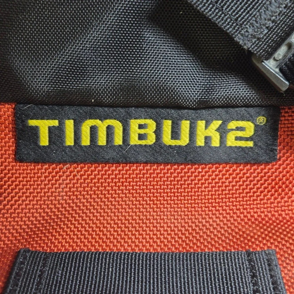 Timbuk2 Classic Messenger Bag Brown Orange Laptop Crossbody Shoulder Strap